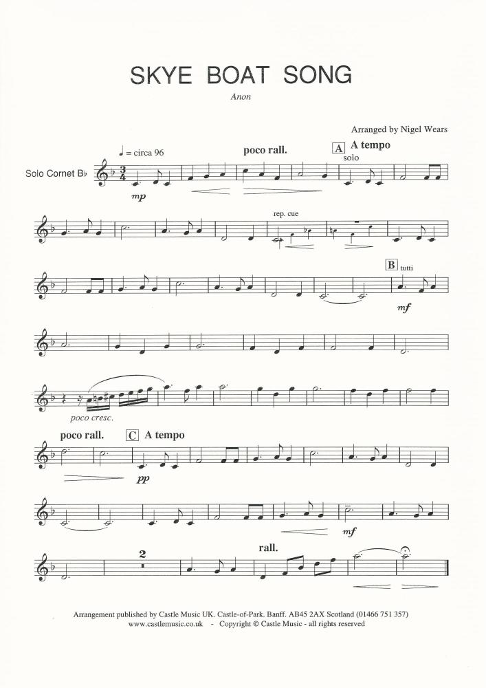 Skye Boat Song for Brass Band - Anon, arr. Nigel Wears