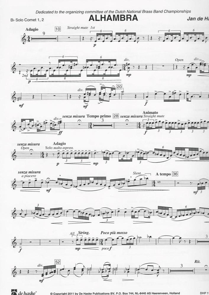 Alhambra for Brass Band - Jan de Haan