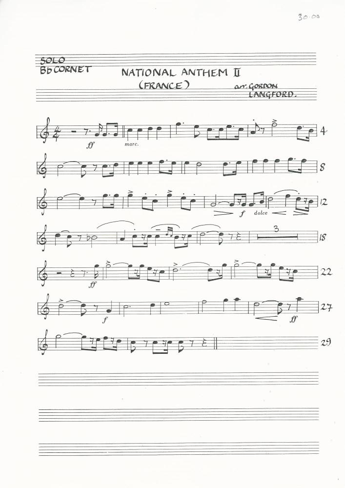 French National Anthem for Brass Band - Gordon Langford