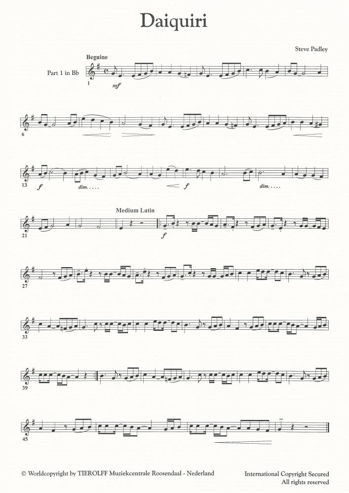 Daiquiri for Young Band (5-part) - Steve Padley