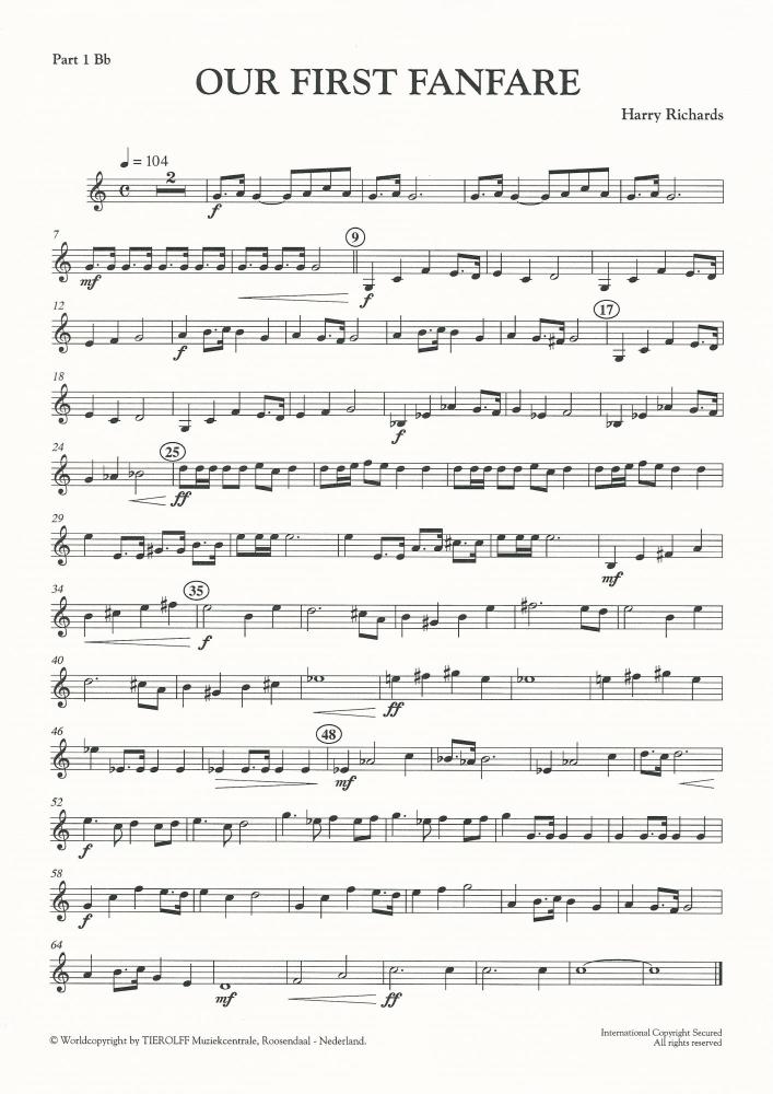Our First Fanfare for Young Band (5-part) - Harry Richards