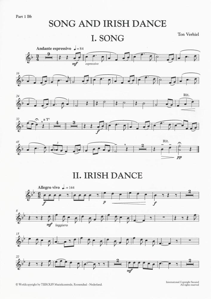 Song and Irish Dance for Young Band (5 part) - Ton Verhiel