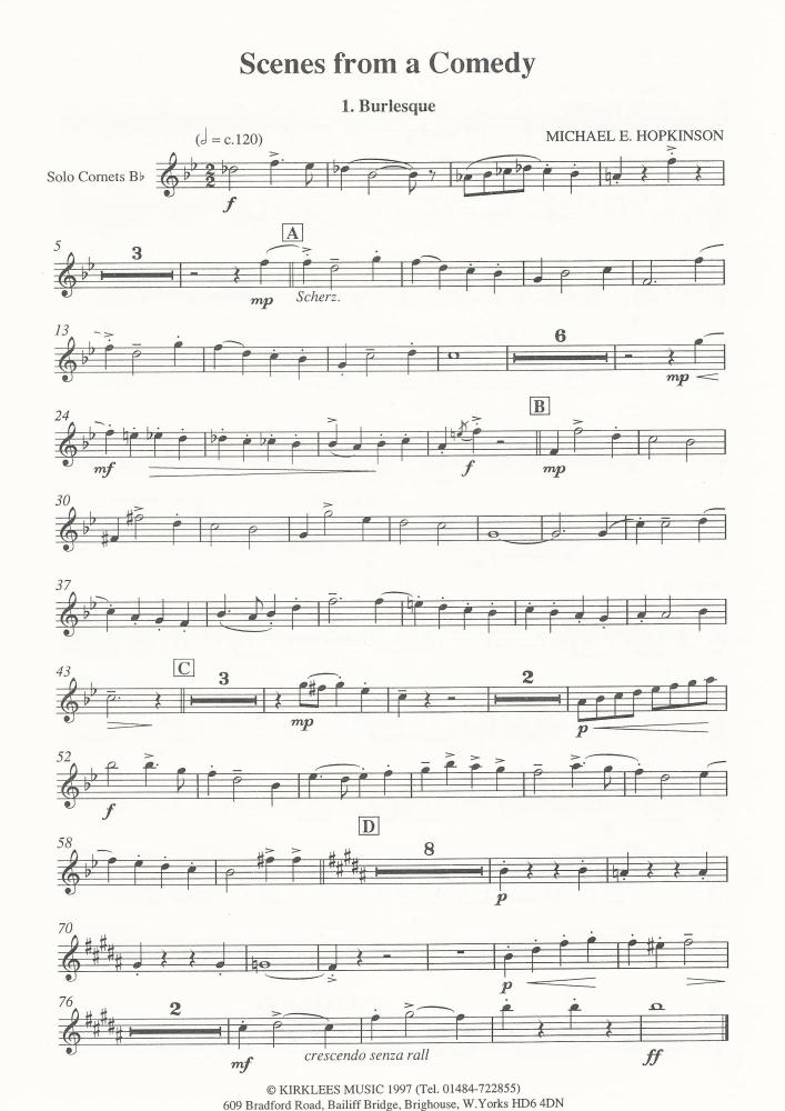 Scenes from a Comedy for Brass Band - Michael E. Hopkinson