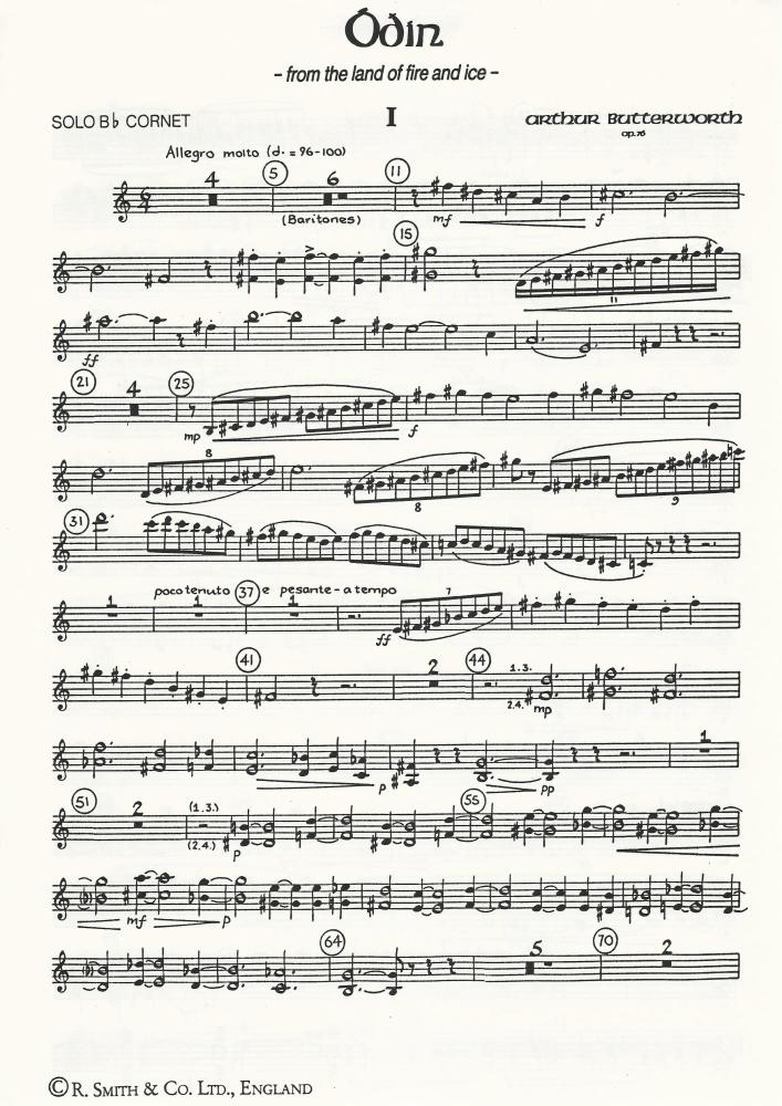 Odin - from the land of fire and ice- symphony for Brass Band - Arthur Butterworth