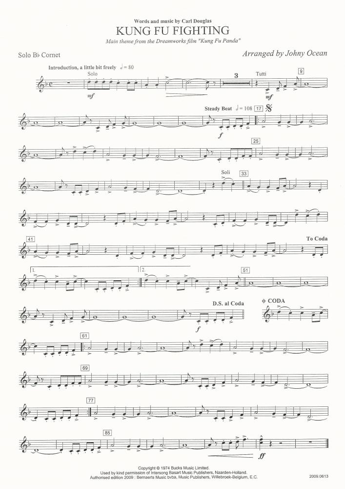 Kung Fu Fighting for Brass Band - arr. Johny Ocean