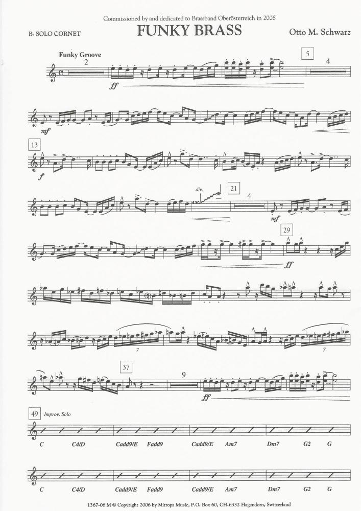 Funky Brass for Brass Band - Otto M. Schwarz