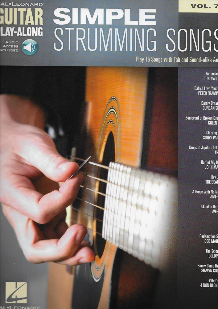 Guitar Play-Along Volume 74: Simple Strumming Songs (Book/Online Audio)