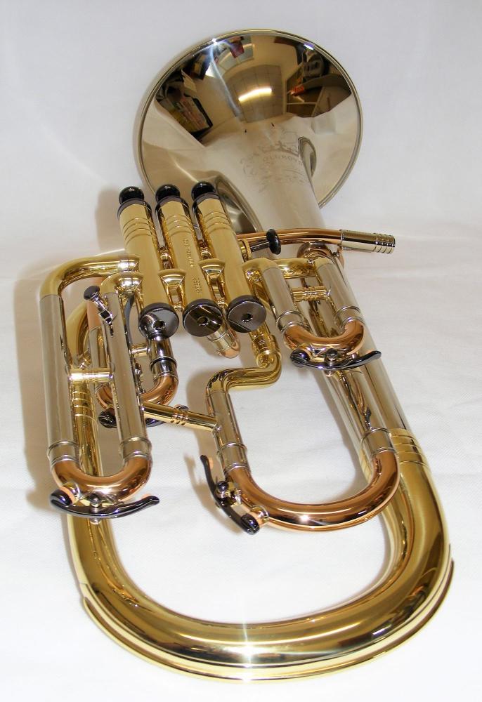 Geneva Oldroyd Cardinal Tenor Horn - Nickel, Rose Brass