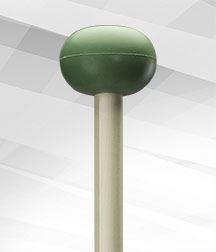 4-Light Green Rubber (Medium) Mallet - Unwound Series