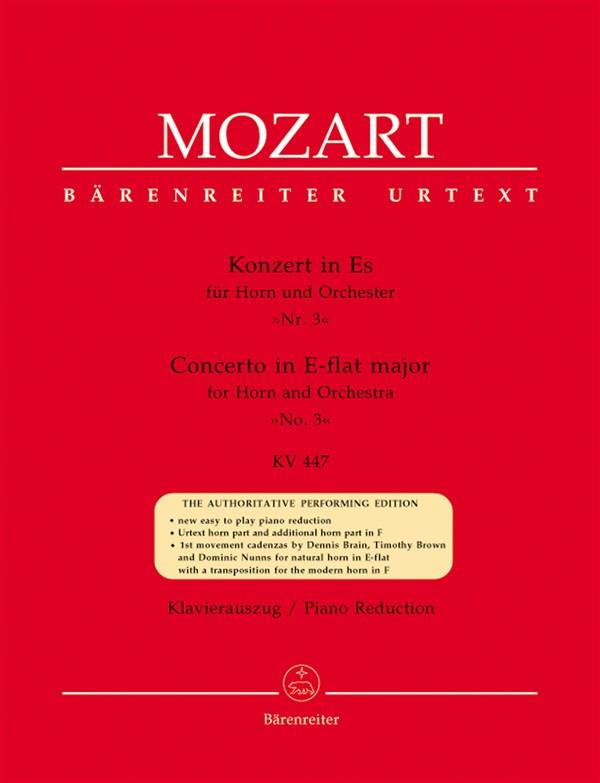 W.A. Mozart: Horn Concerto No.3 In E Flat K.447