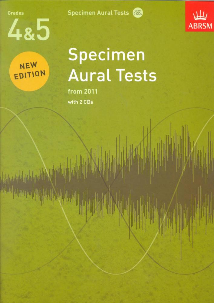 ABRSM Specimen Aural Tests - Grades 4-5 (2011+) Book/2 CDs