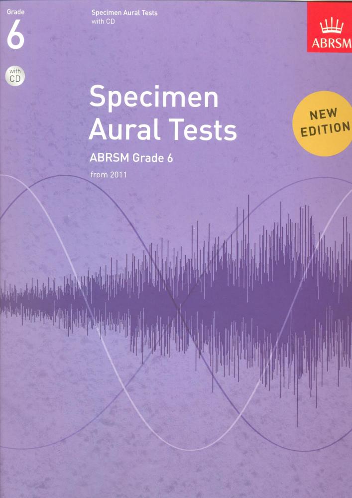 ABRSM Specimen Aural Tests - Grade 6 (2011+) Book/CD