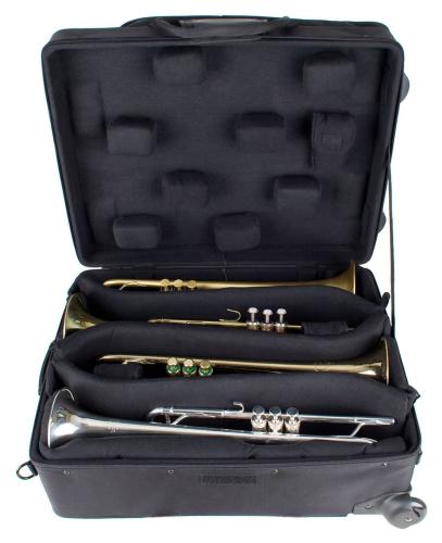 Pro Tec IPAC Quad Trumpet Case with Wheels