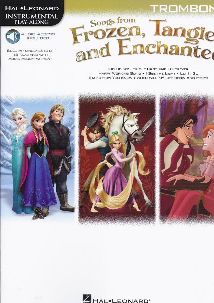 Songs From Frozen, Tangled And Enchanted: Trombone (Book/Online Audio)