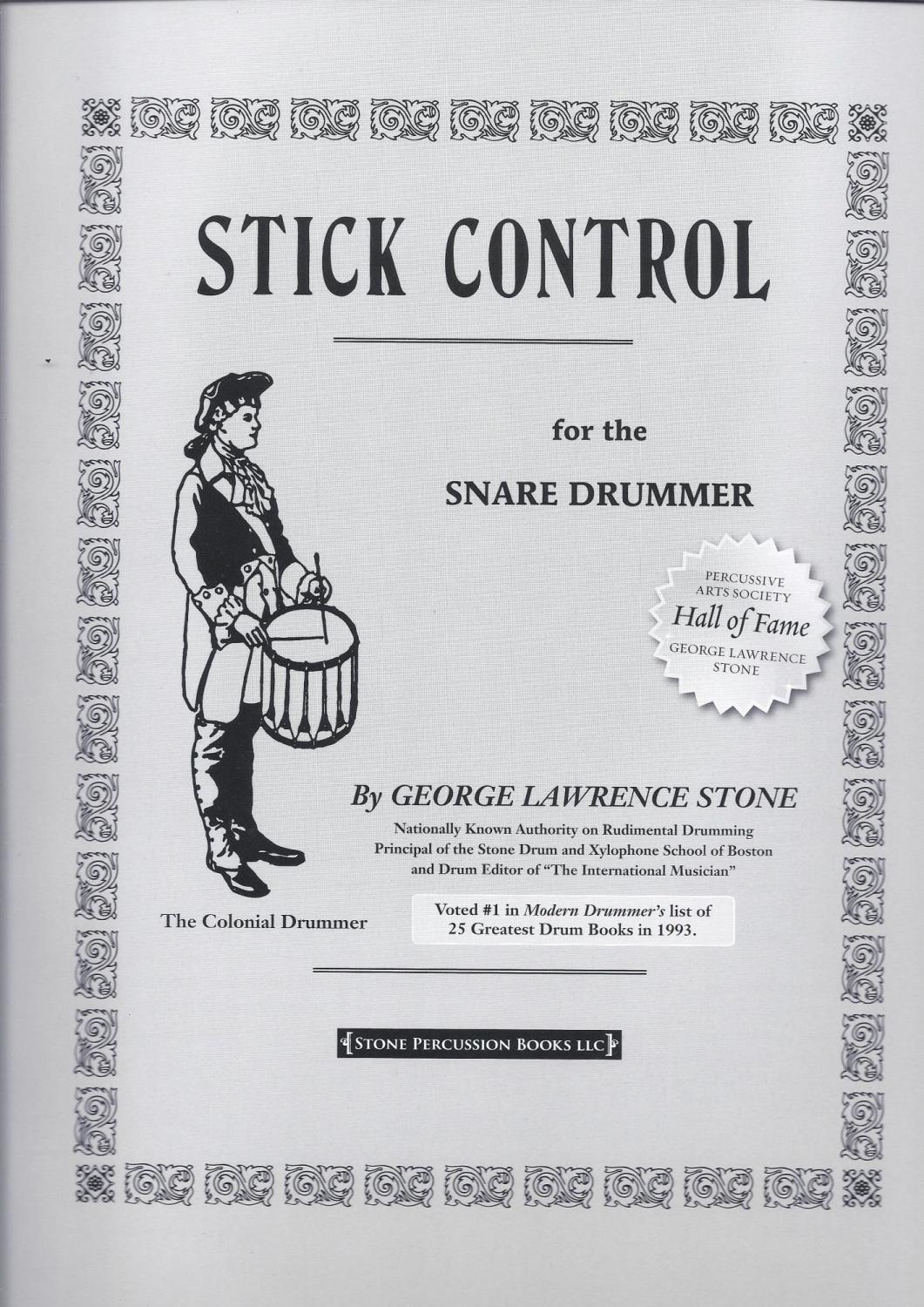 Lawrence Stone Stick Control For The Snare Drummer Lawrence Stone Stick Control For The Snare Drummer