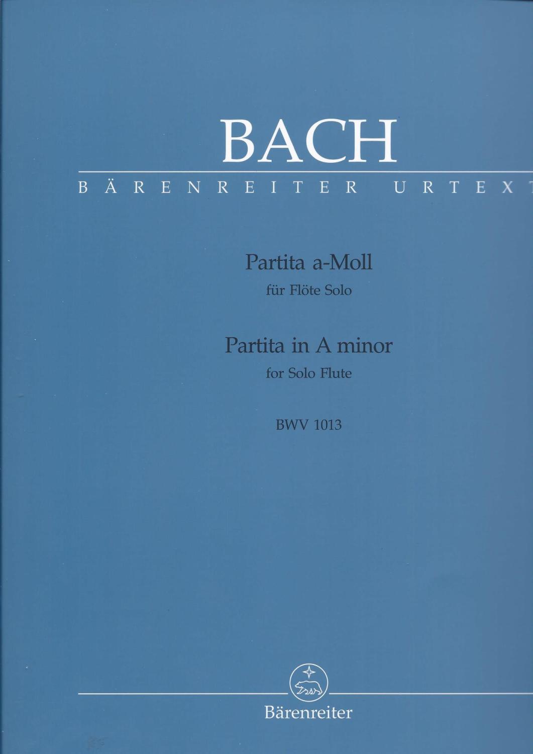 J.S. BACH PARTITA IN A MINOR FOR FLUTE BWV 1013 (BARENREITER URTEXT E