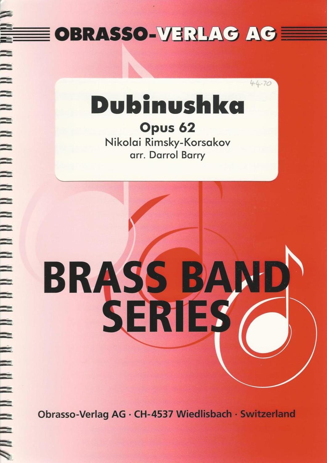 Dubinushka Opus 62 for Brass Band - Nikolai Rimsky-Korsakov, arr. Darrol Ba
