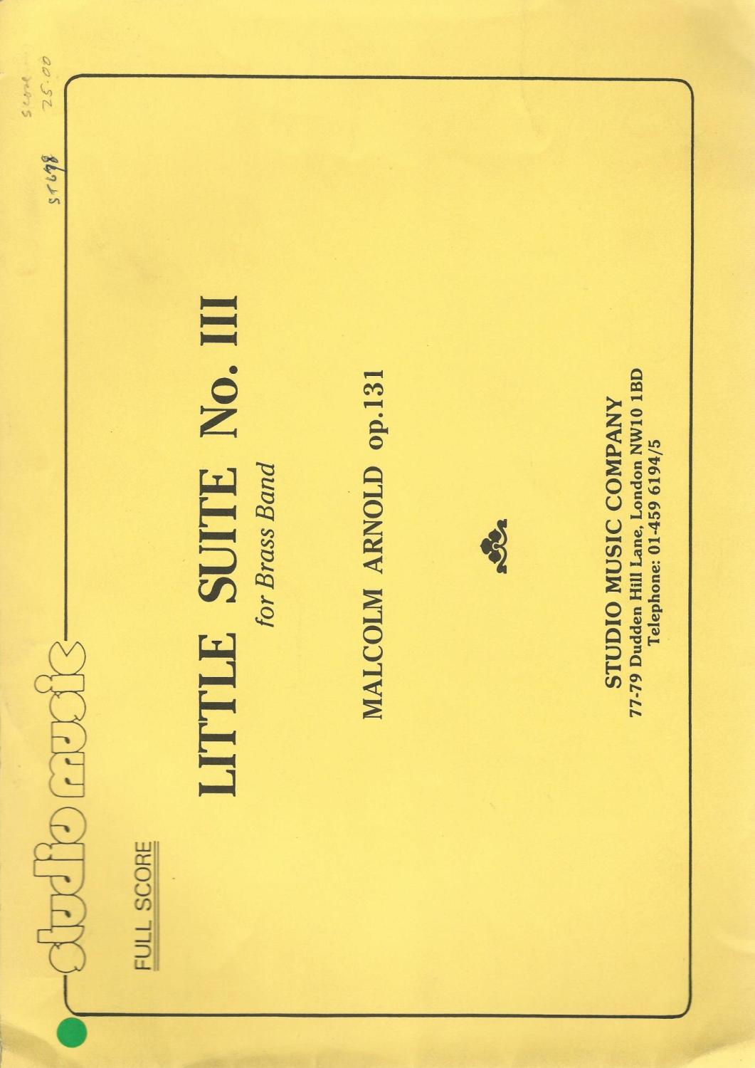 Little Suite No. III for Brass Band (Score Only) - Malcolm Arnold