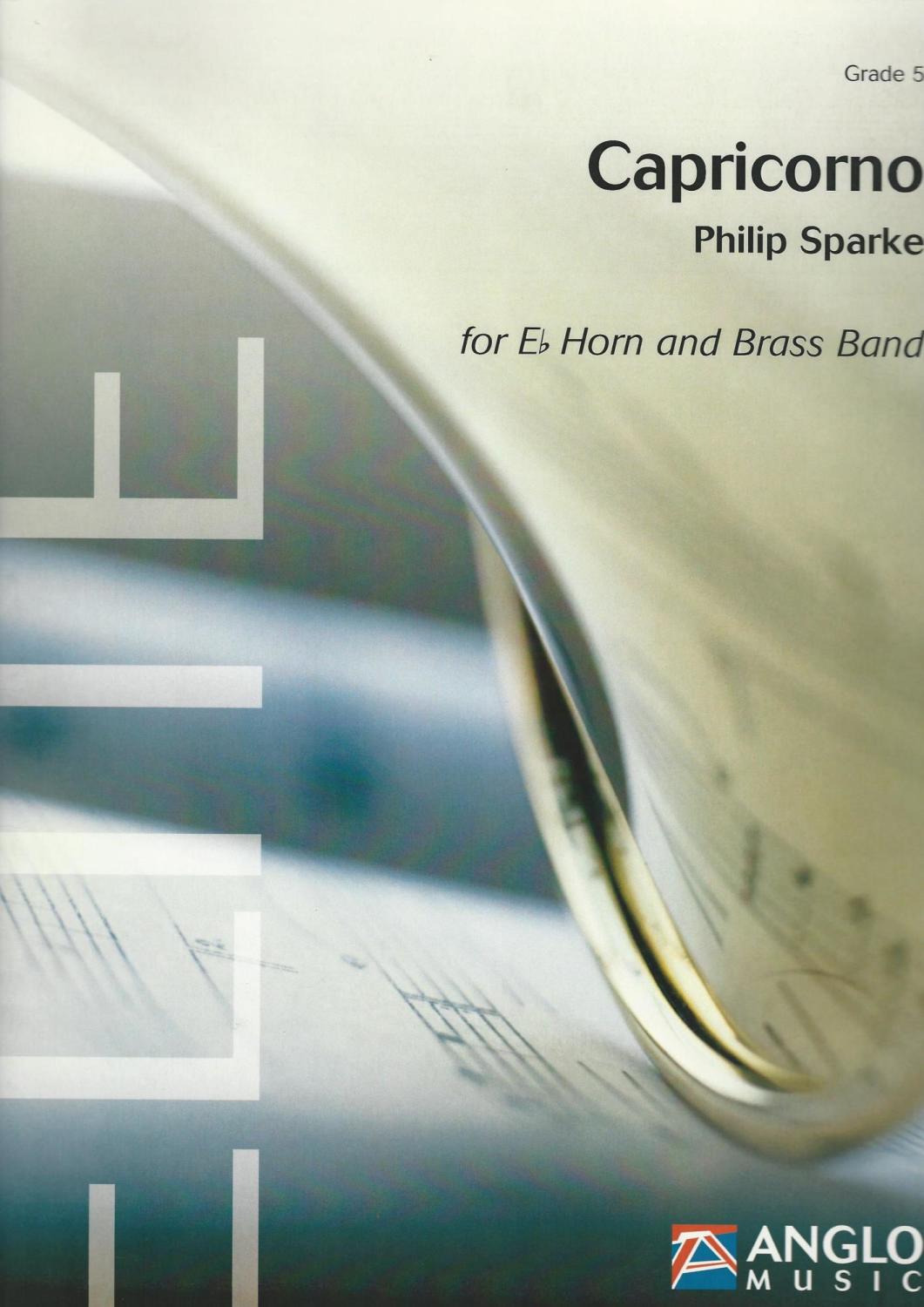 Capricorno for Eb Horn and Brass Band (Score Only) - Philip Sparke