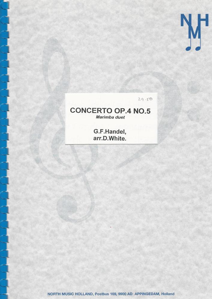Concerto Op.4 No.5 Marimba Duet for Brass Band -  G.F. Handel, arr. D White