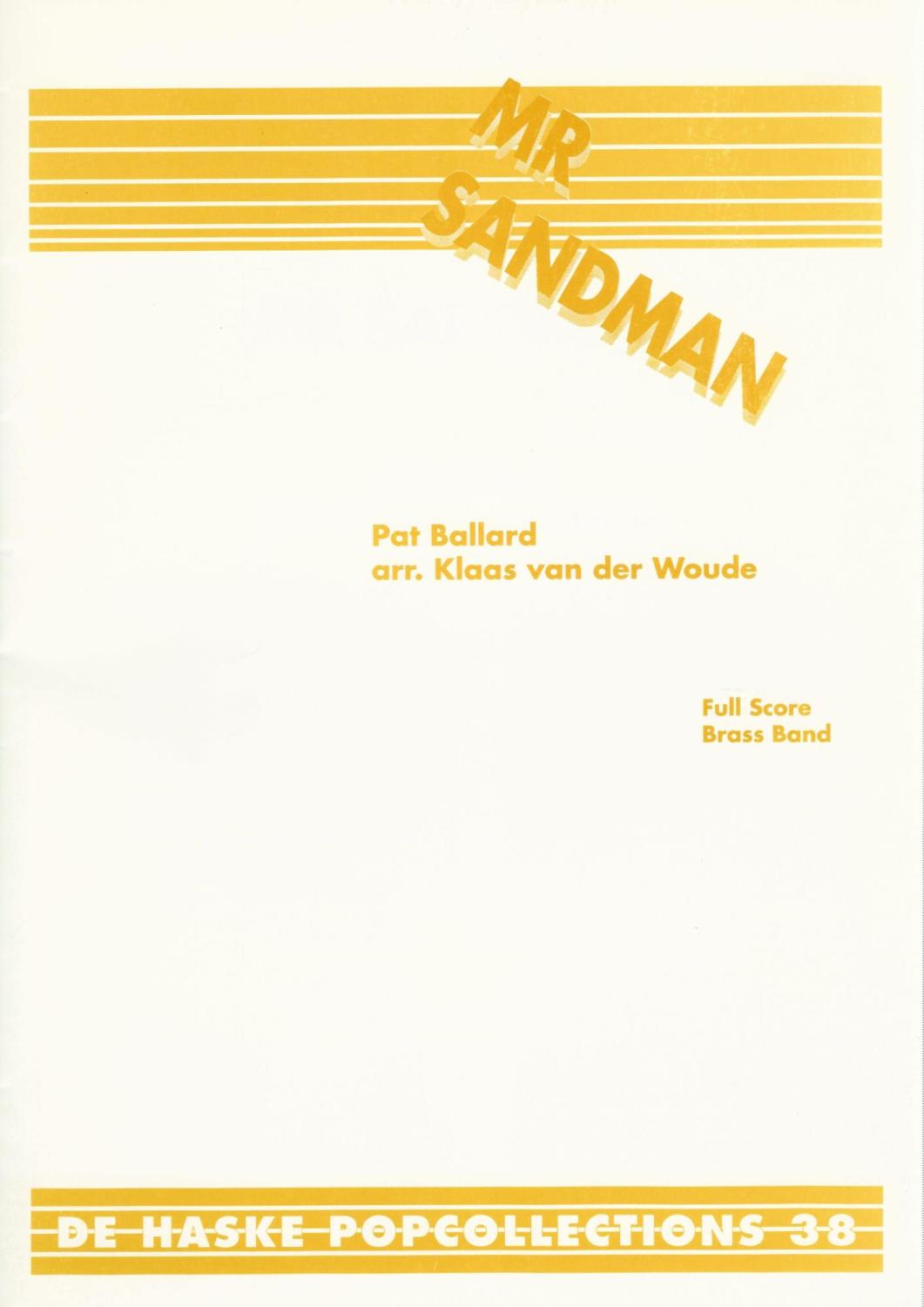Mr Sandman for Brass Band (Score Only) - Pat Ballard, arr. Klaas van der Wo