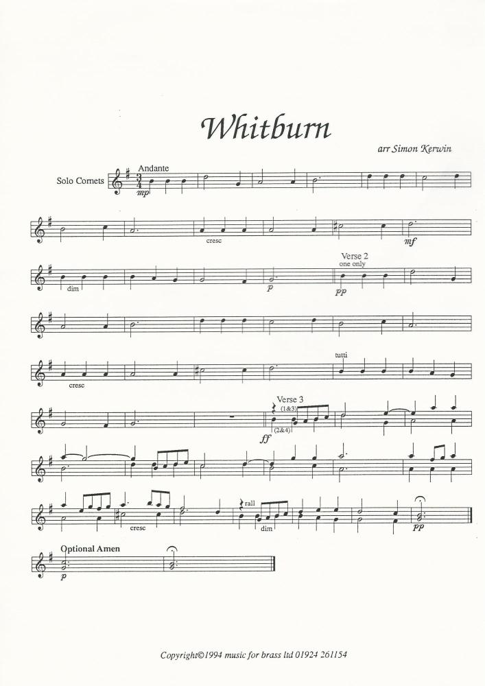 Whitburn for Brass Band - arr. Simon Kerwin