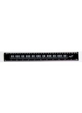 Black Keyboard Ruler 12"