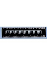 Black Keyboard Ruler 6"