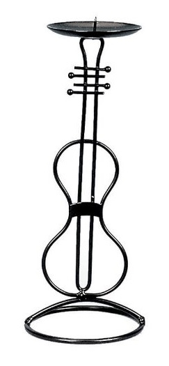 Candle Holder Violin Design 23cm