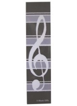 Clef & Stripes Grey Bookmark