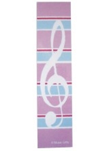 Clef & Stripes Pink Bookmark
