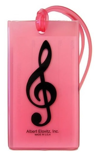 Musical Instrument Identification Tag - Treble Clef