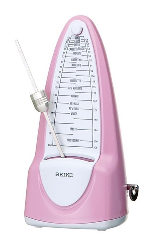Seiko Mechanical Metronome with Bell in Pink