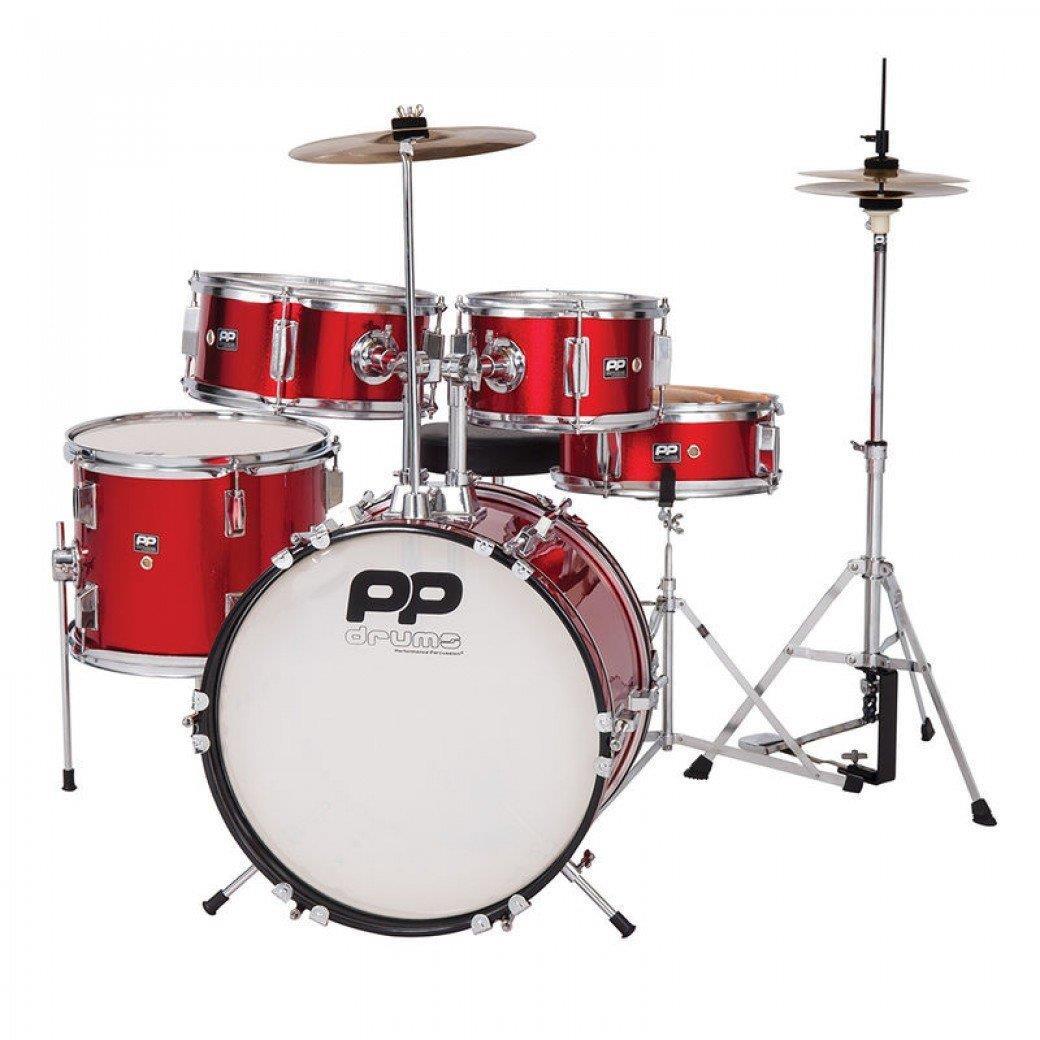 PP Junior 5-Piece Drum Kit - Red