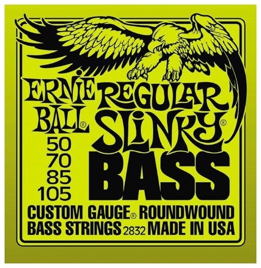 Ernie Ball Guitar Strings Nickel Bass Regular Slinky Set 50-105
