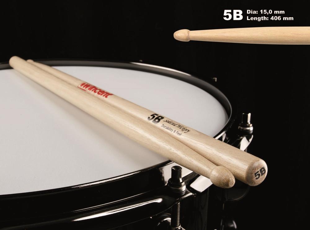 Wincent 5B Hickory Drumsticks
