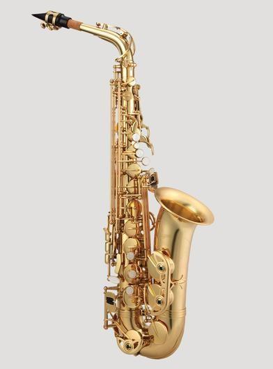 Antigua Alto Saxophone with high F# Lacquer, Contoured Case