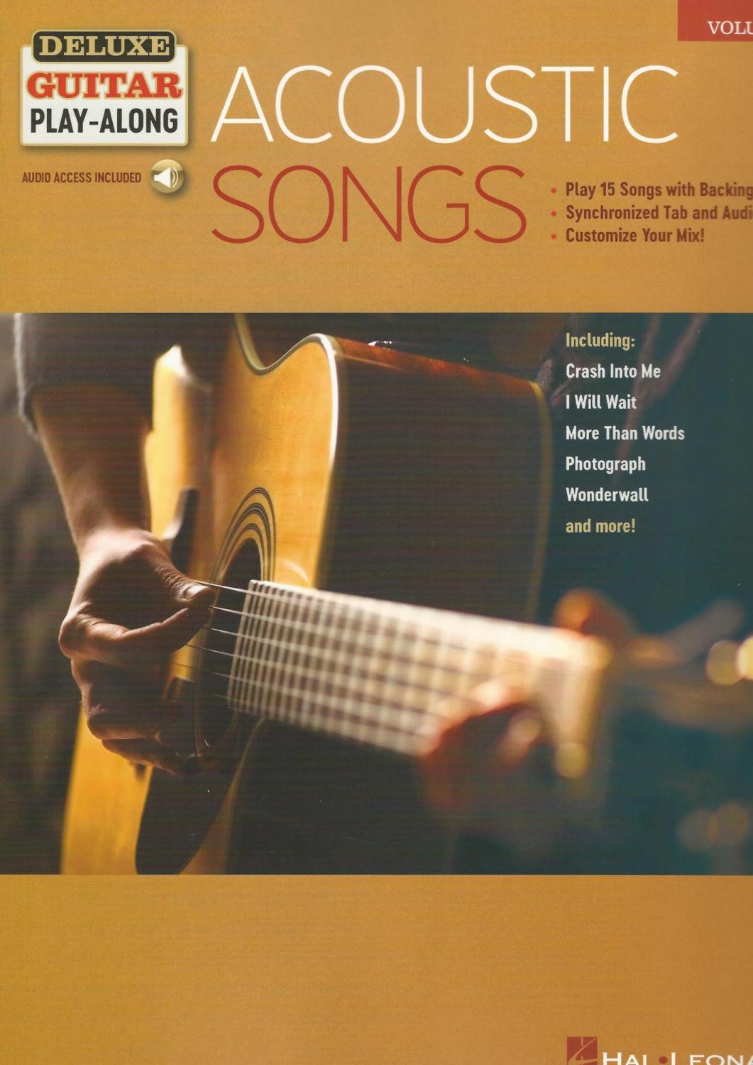 Deluxe Guitar PlayAlong Acoustic Songs