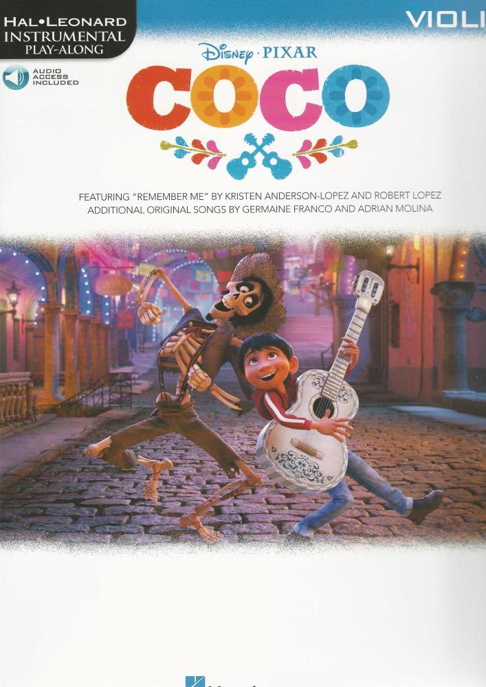 Disney Pixar's Coco: Instrumental Play-Along For Violin (Book/Audio)