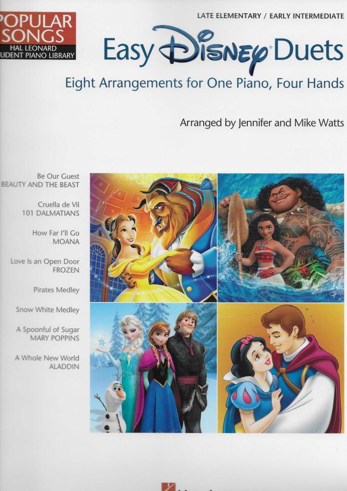 Easy Disney Duets: Eight Arrangements For One Piano, Four Hands