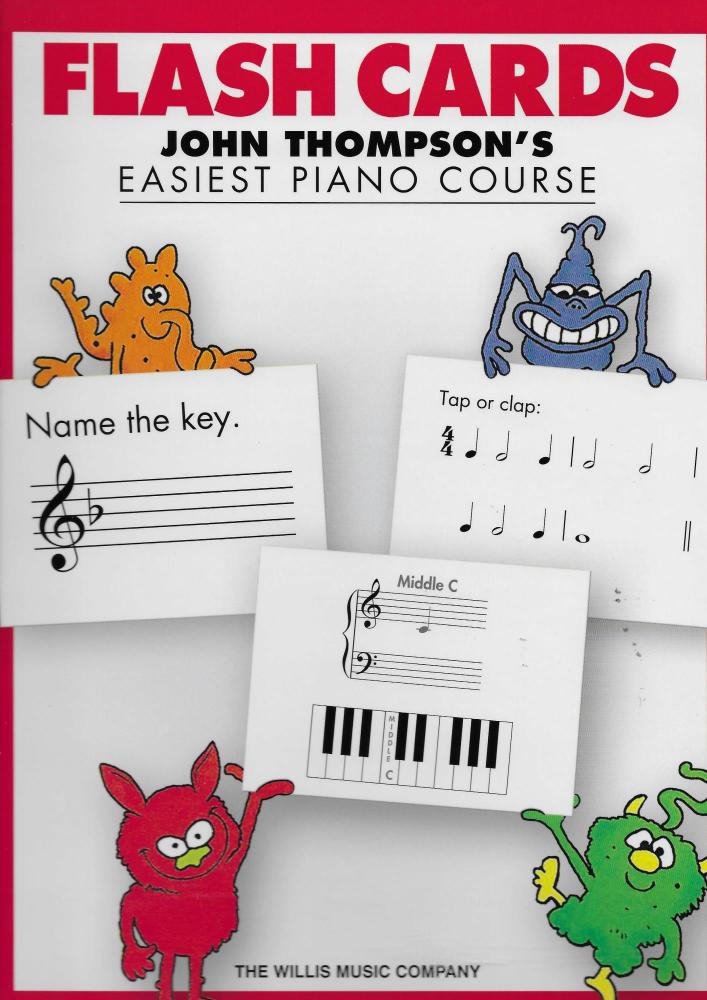 John Thompson's Easiest Piano Course: Flash Cards