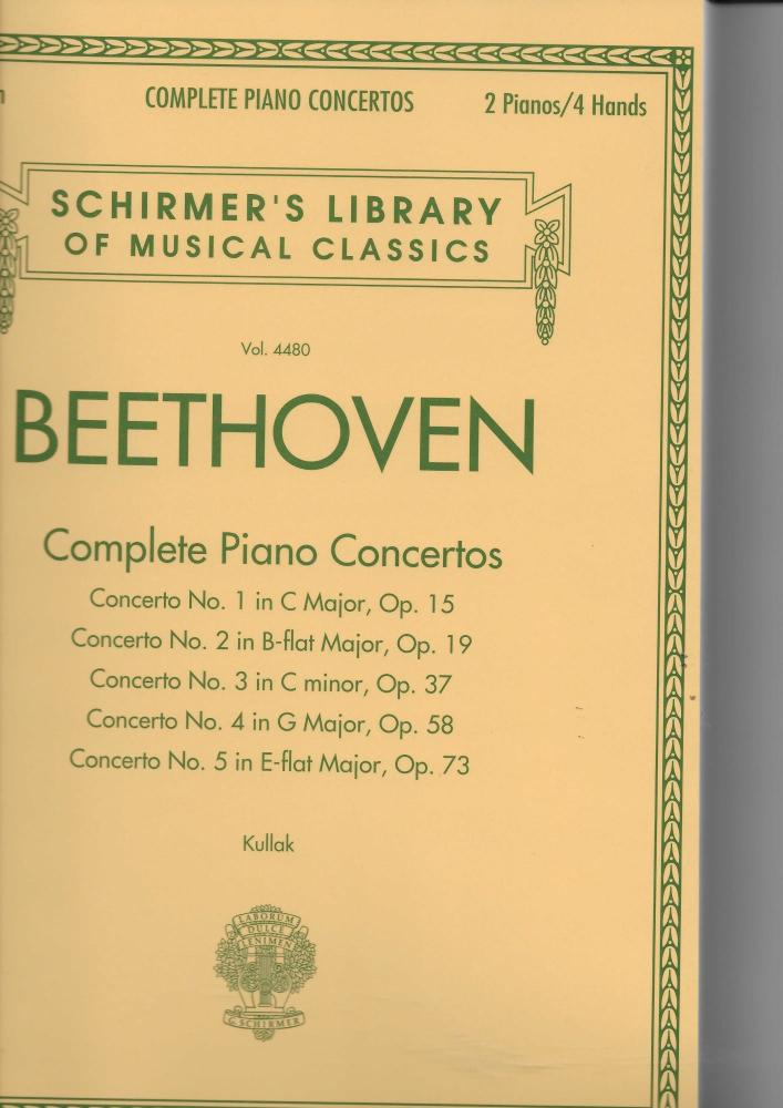 Ludwig Van Beethoven: Complete Piano Concertos (2 Pianos, 4 Hands)