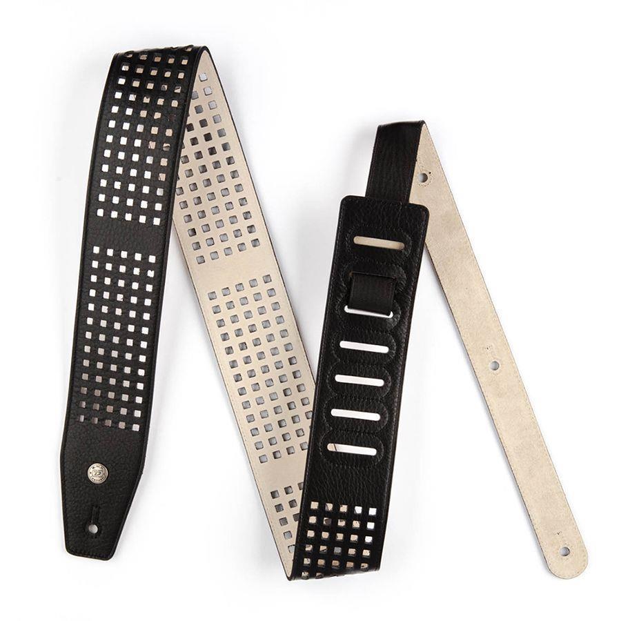 Dunlop 2.5inch Distressed Square Perforations Strap