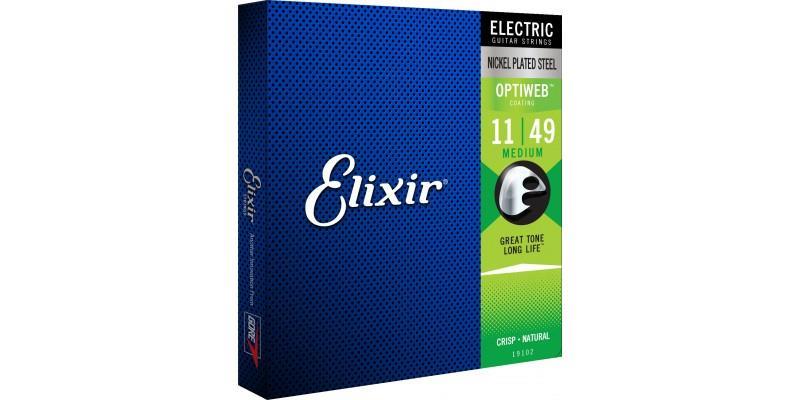 Elixir Guitar Strings Optiweb Electric Medium 11-49