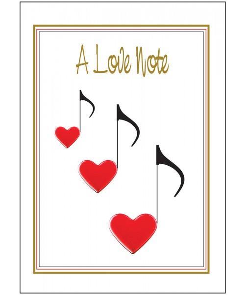 Music Gifts Love Note Greeting Card
