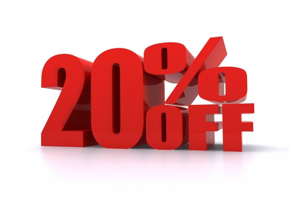 20% off
