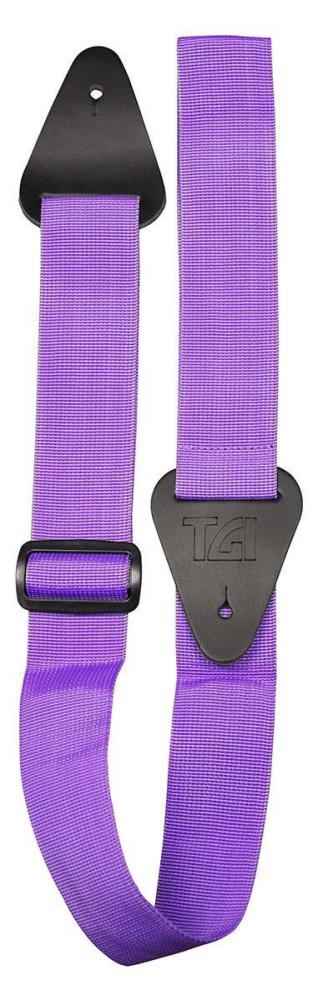 TGI Guitar Strap Woven Plain Purple