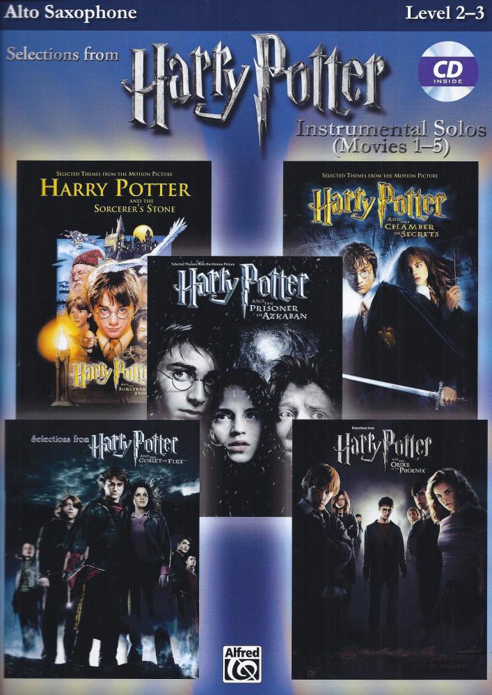 Harry Potter Movies 1 - 5 for Alto Sax Level 2 - 3