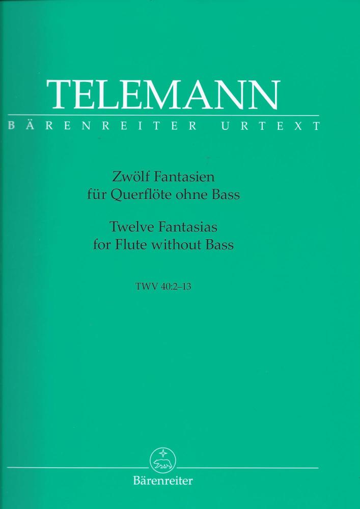 GEORG PHILIPP TELEMANN TWELVE FANTASIAS TWV 40 2-13 (BARENREITER URTE