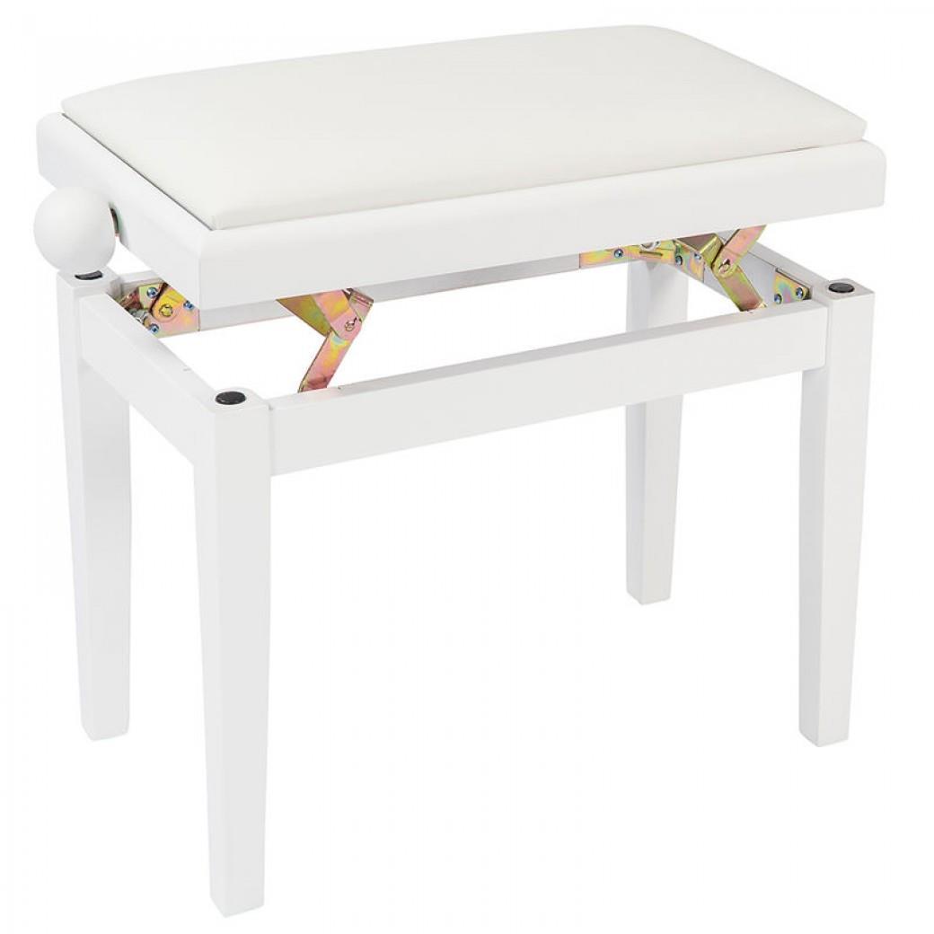 Kinsman Adjustable Piano Bench - Satin White